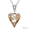 Wild Heart Pendant Golden Shadow Made With Swarovski Elements